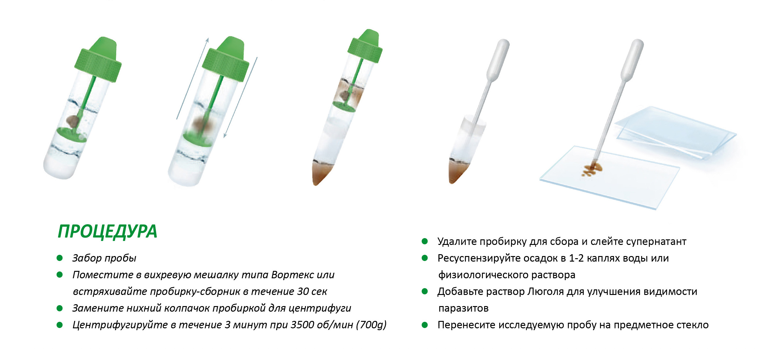 Купить Paraclin S. Одноразовая система для паразитологического анализа для  ветеренарии в НПФ Абрис +